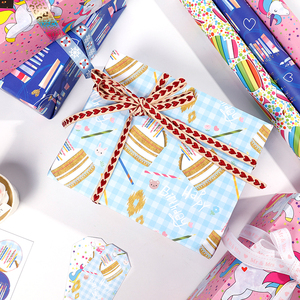 Wholesale 80g <b>Birthday</b> Art <b>Paper</b> Tissue 43*300cm Gift Luxury Custom Packaging <b>Wrapping</b> <b>Paper</b> <b>Roll</b> - Product Image 2