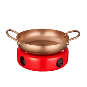 Ensemble de casseroles japonaises Sukiyaki avec réchaud à alcool, poêle peu profonde en acier inoxydable, pour shabu, cantine, restaurant, hôtel, restauration, buffet - Product Image 1