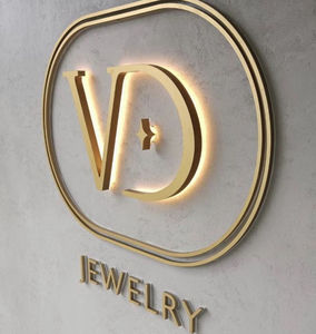 <span class=keywords><strong>Letras</strong></span> metálicas 3D para exteriores <span class=keywords><strong>Letras</strong></span> de señalización retroiluminadas Logotipo de negocios de metal Letrero de canal de metal LED Letrero retroiluminado LED 3D - Product Image 3