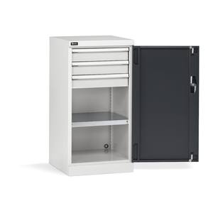 Fami Perfom 512x555x1000 hinged door <b>wardrobe</b> with 3 <b>drawers</b>, load capacity 800 kg - Product Image 1