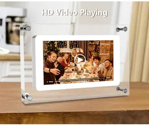2024 neu Großhandel 5 7 10,1 Zoll Acryl Digital Fotorahmen Foto-Video-Player Online für Muttertagsgeschenke