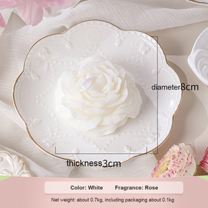 Día de San Valentín, regalo del Día de la madre, forma de flor, lindas <span class=keywords><strong>velas</strong></span> perfumadas para cumpleaños, boda, vela aromática - Product Image 6