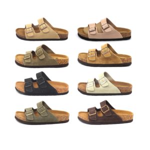 Sandales d'été <span class=keywords><strong>Birkenstock</strong></span> en daim de vache à plateforme, semelle extérieure souple en EVA, pour la plage, tendance mode, chaussures respirantes à deux brides pour hommes - Product Image 1