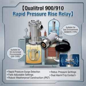 Relé de Presión Rápida Qualitrol 900 910 para Protección de Transformadores, Relé de Presión Súbita para Transformadores Llenos de Aceite - Product Image 1