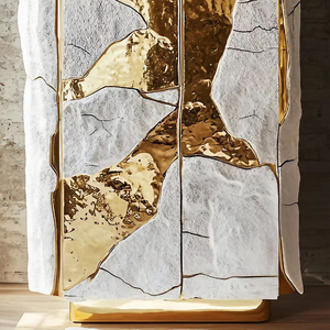 Mueble Bar Moderno y Artístico de Lujo para Almacenamiento de Vino, con Iluminación Decorativa Personalizada para Sala de Estar, Exhibición de Alta Gama para Villas Premium - Product Image 2