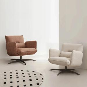 Fauteuil pivotant moderne et minimaliste pour salon, design haut de gamme, confortable - Product Image 5
