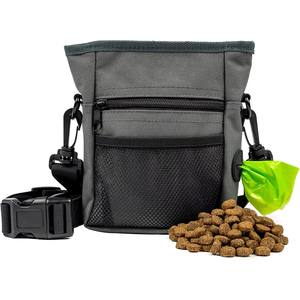 Freihändige Leckerli-Tasche mit Trageriemen für Haustiertraining. Fasst <span class=keywords><strong>2</strong></span> Becher, Trockenfutter, Kotbeutel, Handy & Schlüssel. Magnetverschluss & Gürtelclip - Product Image 1