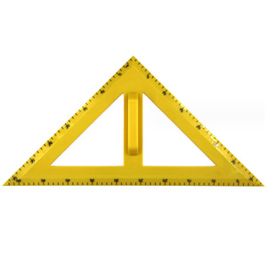 Juego de regla, compás y transportador magnético para triángulos rectos isósceles (matemáticas de primaria) - Product Image 2