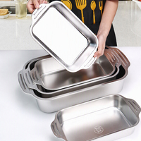 Plaque de cuisson personnalisée écologique pour poisson et dinde, durable, en acier inoxydable 316, pour four domestique