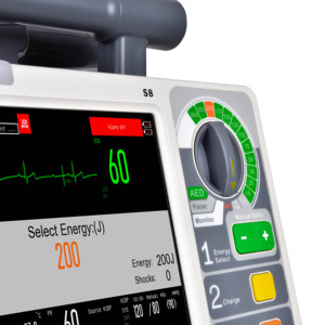 Monitor <span class=keywords><strong>Defibrillator</strong></span> Comen S8 Defibrilasi AED Pemantauan Pacing (ECG SpO2 NIBP TEMP CO2) untuk Ambulans/Rumah Sakit/Pelatihan - Product Image 2