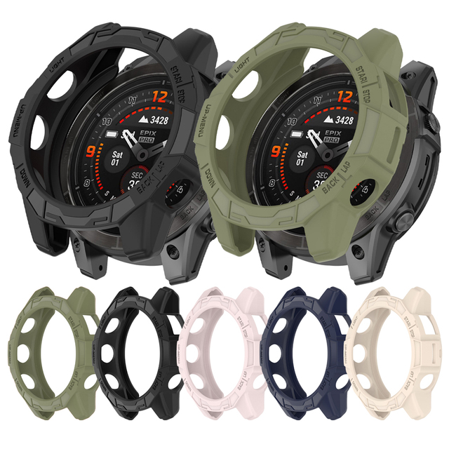 Smart Watch Cover Bumper Shell TPU Anti-Scratch Frame Protective Armor Skeleton Whole Surrounding Replacement Case for Garmin