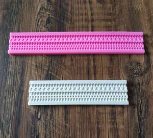 كعكة أداة حبة اللؤلؤ الدانتيل الحدود قالب من السيليكون العفن كعكة الزفاف فندان كعكة تزيين قوالب الطين - Product Image 5