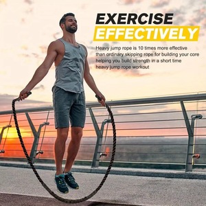 Heißer Verkauf Fitness zubehör Body Toning Shaping Trainings seil Hoc hinten sive Fitness Hochleistungs-Springseil gewichtete Griffe
