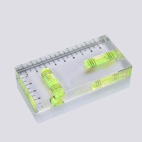 Règle de niveau portative de mini taille transparente acrylique de niveau à bulle pour l'usage domestique