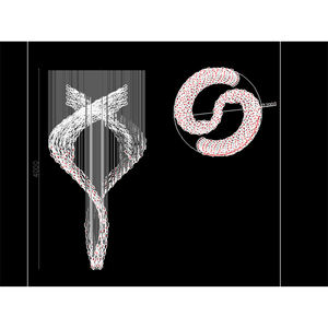 Creative Hotel Lobby Villa Banquet Hall Engineering Crystal Custom Lamp Decoration Spiral Glass Leaf Accessories - Product Image 5