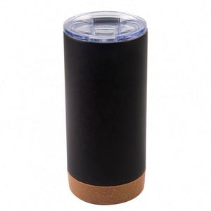 Mug à café droit de 16 oz avec fond et couvercle en caoutchouc, en acier inoxydable, pour articles promotionnels - Product Image 6
