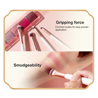 Nouvel ensemble de 14 pinceaux de maquillage professionnels YD OEM 2026, blanc et rose, pour les yeux et le visage, avec échantillons promotionnels gratuits