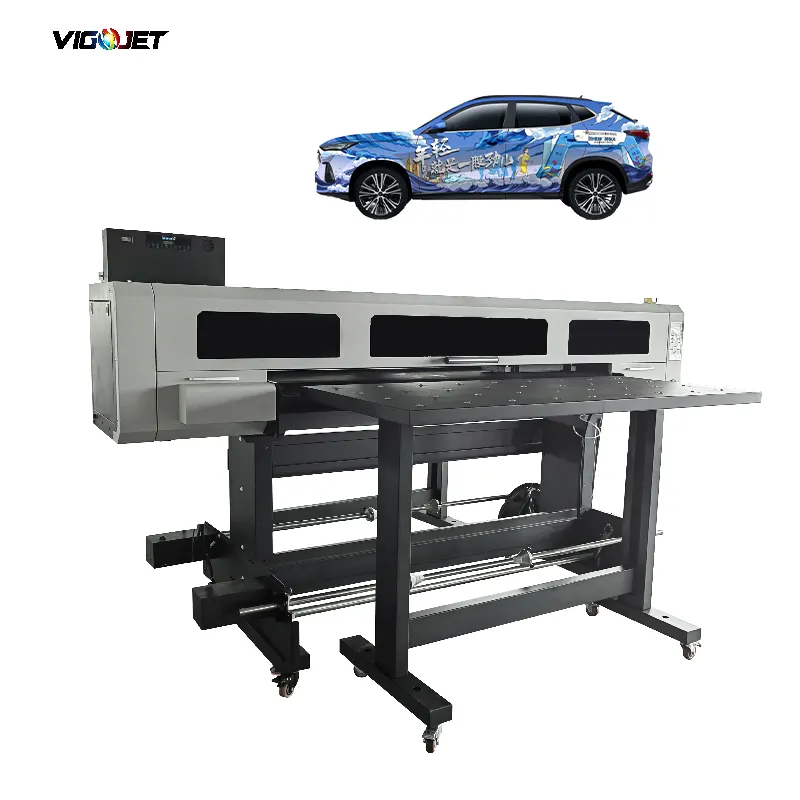 Vigojet Uv stampante multifunzionale 1.8m Uv stampante ibrida Flatbed utilizzata per la stampa di cartone ondulato in scatola di cartone