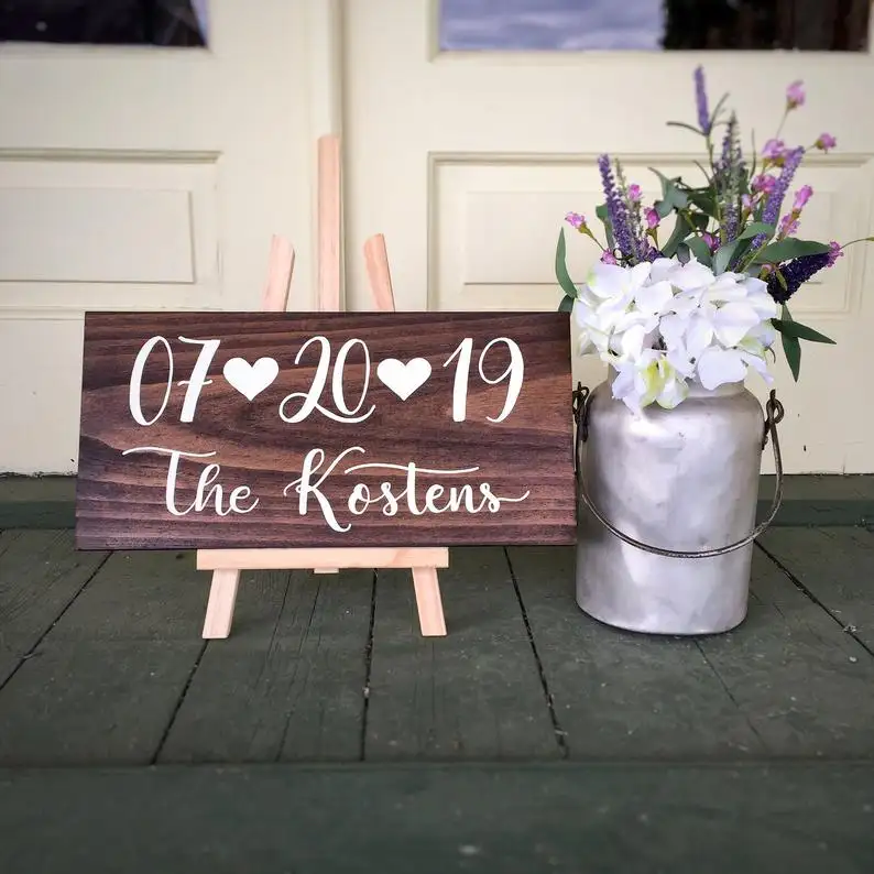 Wooden Decor Sign JUNJI Home Decor Wooden Sign Plaque Blank Wooden Wedding Signs With Sayings Wood Signs To Decorate Walls