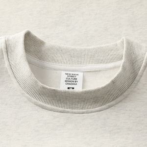 Sweats polaires de haute qualité hommes sweat d'entraînement à col rond 350gms sweats en coton surdimensionnés - Product Image 3