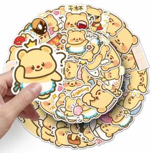 สติกเกอร์โลโก้การ์ตูนน่ารักปรับแต่งได้ ทนทานต่อรังสียูวี กันน้ำ ผลิตจากไวนิลพีวีซี ตกแต่งด้วยการตัดแบบไดคัท ทนทาน สติกเกอร์ส่งเสริมการขายแบบกำหนดเอง - Product Image 6