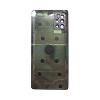 Pour Samsung Galaxy A71 A715F, coque arrière en verre, couvercle de batterie, boîtier de porte arrière, remplacement de la coque avec/sans objectif d'appareil photo