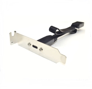 Cable de Conector Tipo E Macho a USB 3.1 Tipo C Hembra Plano de 50 cm con Tornillo - Product Image 5