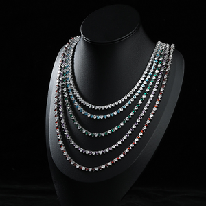 <span class=keywords><strong>Collana</strong></span> a Catena <span class=keywords><strong>Tennis</strong></span> in Acciaio Inox 316 Personalizzabile con <span class=keywords><strong>Cuore</strong></span> in Zirconia Cubica 5A, Gioielli Trendy per Donne, Accessori Regalo - Product Image 1