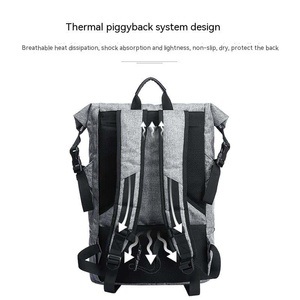 Fashion Gym Backpack Nylon Zipper Closure Unisex Travel Casual <b>Computer</b> <b>Bag</b> 20-37L Anti-Theft Design - Product Image 2