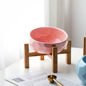 Trasporto di goccia bocca forniture per animali domestici piede alto in ceramica protezione per piatti lenti spina dorsale ciotola per acqua ciotola per <span class=keywords><strong>gatti</strong></span> piatto per alimenti ciotola per alimenti per <span class=keywords><strong>gatti</strong></span> - Product Image 6