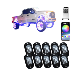 Luces LED RGB Multicolor para Bajos de Vehículos, 12V 36W, 6 Pods, Decorativas para Autos, UTV, Camionetas y SUVs, Venta al Por Mayor - Product Image 1