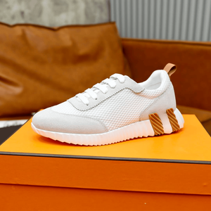 Baskets minimalistes de luxe discrètes pour hommes, en cuir suédé mélangé de qualité supérieure, avec amorti ergonomique tout au long de la journée et forme durable - Product Image 1