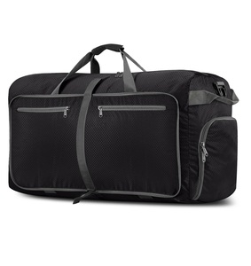 Water Repellent Camping Gym Weekender <b>Bag</b> 40L 60L 80L Large Foldable Travel Duffle <b>Bag</b> <b>with</b> <b>Shoes</b> <b>Compartment</b> - Product Image 1