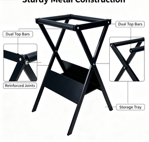Support de présentation de raquettes compatible <span class=keywords><strong>Wilson</strong></span>, support de sol en métal amovible pour le rangement et la présentation de raquettes de <span class=keywords><strong>badminton</strong></span> et de tennis - Product Image 3