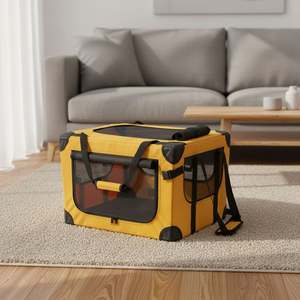 Wholesale Breathable Oxford Cloth Soft Pet Cage Durable Anti Scratch Mesh <b>Foldable</b> Pet Dog Cat <b>Crate</b> - Product Image 1