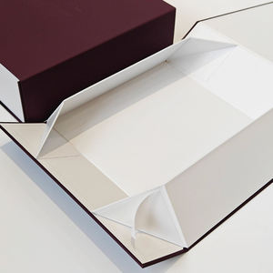 Luxury Custom <b>Empty</b> Hard Cardboard <b>Gift</b> Clothing <b>Boxes</b> Magnetic Lid Folding Rigid Magnetic Packaging Wholesale Matt Lamination - Product Image 5