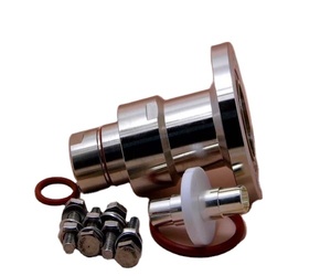Connettore Coassiale RF Impermeabile a Flangia Dritta EIA da 1-5/8" in Ottone a Quattro Stelle 1P PTFE per Cavo Alimentatore in Schiuma da 7/8" - Product Image 1