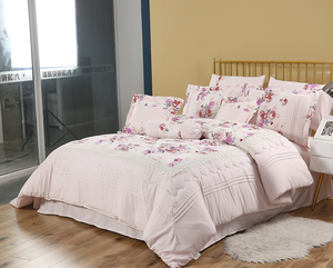 Hiện đại 7-Piece thêu <span class=keywords><strong>Comforter</strong></span> Set với phụ kiện bộ đồ giường cho phòng ngủ - Product Image 2