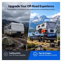 Tente de toit rigide imperméable pour camping en extérieur, unité de camping couverte pour camionnette tout-terrain
