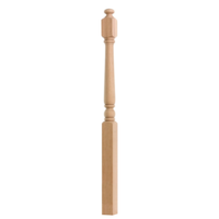 Poteaux de balustrade traditionnels en chêne rouge massif, écologiques, personnalisables, haut de gamme, pour escaliers et balcons intérieurs, OEM/ODM