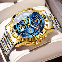 Jam Tangan Pria Binbond 3225 B3225 Mewah Modis Tahan Air Tanggal Olahraga Quartz Relogio Masculino Jarum Bercahaya