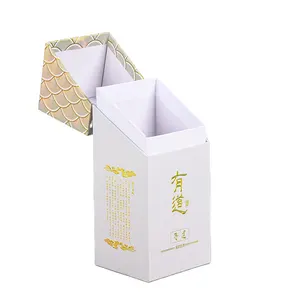 מפעל סין קרטון חבילת מתנה קופסת נייר קשיח עם שיבוץ קרטון לאריזת תה