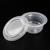 Bol en plastique jetable transparent PP 1500 cc, bol à soupe PP, bol alimentaire en plastique jetable incassable, bol PP