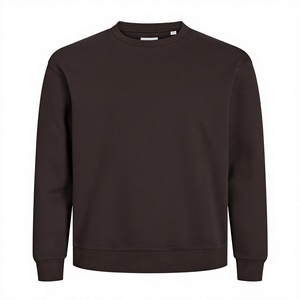 เสื้อสเวตเชิ้ตคอกลมสีน้ำตาลสำหรับผู้ชาย ทรงปกติ ผ้าถัก 100% คอตตอน เหมาะสำหรับใส่ในฤดูหนาว แพ็ค 2 ชิ้น - Product Image 3