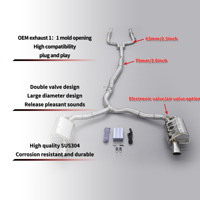 Système d'échappement Catback pour Mercedes Benz E450 V6 3.0T 2016-2023, finition polie miroir, échappement de performance Catback
