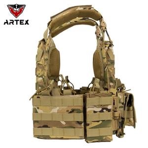 Chaleco Táctico de Entrenamiento de Caza, Chaleco Táctico MOLLE, Chaleco Portaplacas de Camuflaje, Equipo Táctico Ajustable para Entrenamiento - Product Image 2