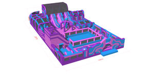 Venta caliente gran comercial inflable obstáculo gorila casa carrera <span class=keywords><strong>de</strong></span> obstáculos PVC gorila carrera <span class=keywords><strong>de</strong></span> obstáculos para la venta - Product Image 4