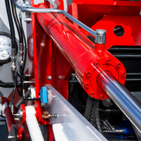 Camion malaxeur à béton autochargeur compact avec moteur et pompe haute performance pour la construction rurale, le développement logistique et les petits bâtiments
