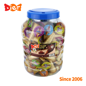 Oem kẹo bán buôn tùy chỉnh nhãn hiệu riêng Halal Ice Cream Cone Shape sô cô la sốt với Biscuit Balls trong chai trẻ em kẹo đồ chơi - Product Image 5