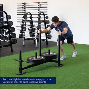 <span class=keywords><strong>Trineo</strong></span> de Fitness Desmontable con Placas de 2 Pulgadas, <span class=keywords><strong>Trineo</strong></span> de Arrastre Compacto para <span class=keywords><strong>CrossFit</strong></span> y Gimnasio en Casa - Product Image 4